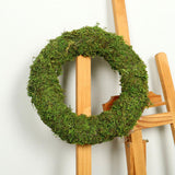 1 x RAW Customer Returns IMIKEYA Wall Hanging Wreath Green Moss Wreath Artificial Moss Wreath For Front Door Christmas Rattan Wreath For DIY Christmas Wedding Party Decoration 30cm Decorative Wreath - RRP €20.5