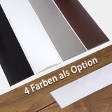 1 x RAW Customer Returns Transition profile self-adhesive floor transition strip flat vinyl cover strip for floors floor strip laminate 200 5cm, coffee brown  - RRP €17.99