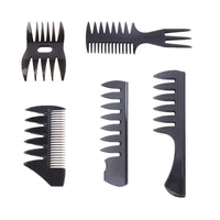 1 x Brand New KOBOKO 5 pieces comb, comb men, hair comb, hairdresser comb for men, salon, hairdresser, styling comb, barber hairdressing tool hairdresser accessories for salon, hairdresser, clipper, strand comb, comb - RRP €18.0