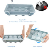 1 x RAW Customer Returns WIBIMEN Large Ice Cube Tray, 2.5 inch Whiskey Ice Mold, 2 Pack Sphere Mold with Container and Tongs, Leak Proof Round Ice Cube Mold, Easy Fill and Remove Ice Ball Maker for Whiskey, - RRP €38.64