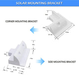 1 x RAW Customer Returns 6pcs Solar Panel Mounting Bracket White Rectangle Set Corner Bracket for Wooden Frame Caravan RV Boat Shed Motorhome Hood UV Resistant White - RRP €32.99