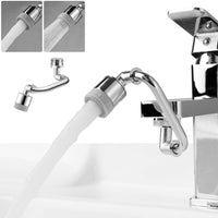 1 x RAW Customer Returns Hibbent Faucet with 1080 Rotating Aerator, 2 Water Modes Kitchen Faucet Extender, Universal Filter Faucet, 1080 Degree Rotating Aerator for Kitchen with 2 Water Flows, 22mm Female Thread-Chrome - RRP €17.47