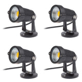 1 x RAW Customer Returns aulyun Set of 4 5W LED Garden Lights with Base Garden Spotlights IP65 Waterproof 85-265V AC for Garden, Patio, Plants, Paths Warm White  - RRP €32.99