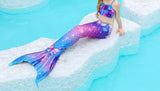 1 x RAW Customer Returns shepretty mermaid fin girls swimming with mermaid fin children,LANM6,120 - RRP €43.36