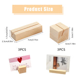 5 x Brand New Zhongcp1 Photo Holder Wooden Menu Card Holder Wooden Wedding Memo Holder Wooden Wedding Table Number Holder Wooden Photo Stand Wooden Wooden Card Holder Large For Restaurants Weddings Banquets 6 Pieces  - RRP €102.0