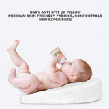 1 x RAW Customer Returns Baby Wedge Pillow with Memory Foam, Prevents Spitting Up of Milk, Reduces Reflux, Soft Cotton Fabric, Lightweight, Portable Positioning Pillow for Babies - RRP €40.02