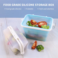 4 x Brand New Wisada Silicone Folding Lunch Box Food Storage Box Refrigerator Storage Box Microwave Warming Bowl Bento Box Kitchen Camping Essentials Transparent Color  - RRP €91.2