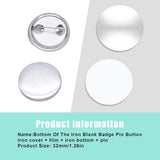 1 x RAW Customer Returns Set of 200 DIY pins buttons design a badge, make your own buttons, button set with pin, for crafts and craft activities 32 mm 1.26 inches  - RRP €38.99