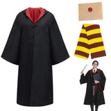 1 x RAW Customer Returns YIMOJOY Gryffindor Cape Children s Unisex Magician Robe Hogwarts Gryffindor Robe with Scarf, Approval Letter Hermione Potter Hogwarts Costume for Carnival Halloween Cosplay 125 cm  - RRP €21.62