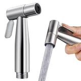 1 x RAW Customer Returns Bidet toilet sprayer made of stainless steel Bidet hand shower stainless steel spray head shower hand shower stainless steel spray head for toilet cleaning, pet bath towel - RRP €8.66