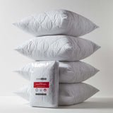 1 x RAW Customer Returns Homescapes set of 4 quilted cushion protectors 80 x 80 cm, padded polycotton cushion covers hypoallergenic - RRP €34.99