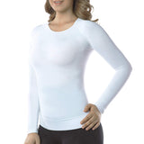 7 x Brand New  MD Women Viscose Slimming Undershirts for Belly Waist and Bust Long Sleeve Thermal Underwear Round Neck WhiteXXXL - RRP €110.11