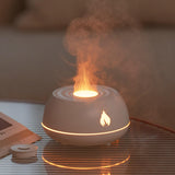 1 x RAW Customer Returns Flame Diffuser, Aroma Diffuser with 7 Colors Flame Effect Light, Humidifier Humidifier Fragrance Diffuser Fragrance Oil Diffuser for Children, Home, Office, Room Fragrance or Yoga - Waterless Automatic Shut-Off - RRP €23.63