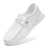 1 x RAW Customer Returns JUEQIBAA Men s Shoes Casual Shoes Boat Shoes Walking Shoes Comfortable Slip-On For Men Casual Lightweight Non-Slip Men s Boat Shoes White Size EU 43 - RRP €29.99