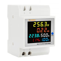 1 x RAW Customer Returns Electricity Meter, 6 in 1 Digital, AC40-300V 100A Ammeter Voltmeter Electricity Meter - RRP €21.24