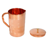 1 x RAW Customer Returns Zap impex luxury pure copper jug with 4 glasses of gold - RRP €49.99