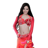 1 x RAW Customer Returns ROYAL SMEELA Belly Dance Costume Women Dress Bra Belt Skirt Top 4 Piece Set Belly Dance Flamenco Skirt Dance Dresses Women Clothes Belly Dance Bra Belt Maxi Skirt Sleeve Top Suit Belly Dance Clothing - RRP €136.14