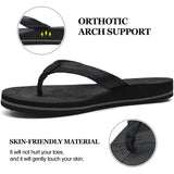 1 x RAW Customer Returns ONCAI Women s Toe Separator Summer Sports Flip Flops Swimming Pool Beach Platform Sandals Bath Slippers with Orthopedic Arch Support Rubber Footbed Black Size 39 - RRP €20.16