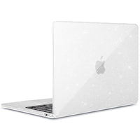 1 x RAW Customer Returns ZYB Case Compatible with MacBook Air 15 Inch M3 2024 M2 2023, Model A3114 A2941, Ultra Thin Protective Hard Shell Hard Case, Glitter Transparent - RRP €17.8