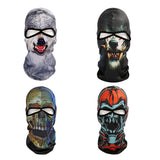 3 x Brand New 4 Pack Full Face Balaclava with Skull Design for Riding, Halloween, All Outdoor Activities - RRP €68.4