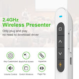 1 x RAW Customer Returns Norwii Wireless Presenter Green Pointer Chargeable 100m Office Demo Remote Presentation Clicker for PowerPoint Presentation - RRP €25.99