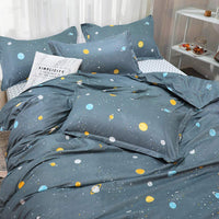 1 x RAW Customer Returns AShanlan Space Bedding 135x200 Children Boys Blue Planets Stars Universe Duvet Cover Universe Children s Bedding Set Reversible Motif Microfiber Boys Bedding with Pillowcase 80x80 cm - RRP €26.99