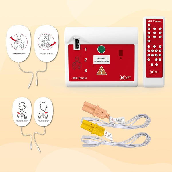 1 x RAW Customer Returns XFT First Aid Teaching Training Device for AED Trainers, 10 Different Scenarios, Swedish Finnish - RRP €180.26