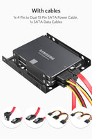 1 x RAW Customer Returns Inateck mounting frame for 2.5 HDD SSD, 2.5 to 3.5 internal dual hard drive frame, supports 1 or 2 SSD s, including mounting accessories and SATA 3 cable - RRP €10.07