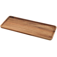 1 x RAW Customer Returns ZEONHEI 1PC Acacia Wood Decorative Tray Rectangular Wooden Rectangular Wooden Elongated Decoration Small Decorative Serving Tray Restaurant Bar 30 x 12 x 1.1cm - RRP €22.8