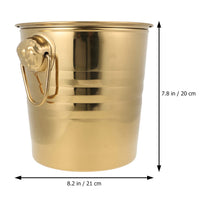 1 x Brand New Bar ICE Bucket Beer 5L Wine ICE Tub Golden Wine Bottle Cooling Chiller Bathtub Bucket Party ICE Container - RRP €33.85