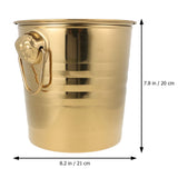 1 x Brand New Bar ICE Bucket Beer 5L Wine ICE Tub Golden Wine Bottle Cooling Chiller Bathtub Bucket Party ICE Container - RRP €33.85