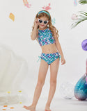 1 x Brand New GRACE KARIN Girls Bikini 134 Children Swimsuit Two-piece 140 Tankini Ruffle Swimsuit Mermaid 8 Years - RRP €39.4