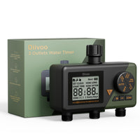 1 x RAW Customer Returns Diivoo Irrigation Computer 3 Outputs, Garden Irrigation Clock with Weekday Programmable, Automatic Irrigation Timer with Rain Delayed Manual Automatic Mode for Lawn - RRP €55.99