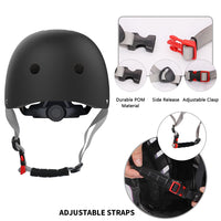 1 x RAW Customer Returns LANOVAGEAR Bicycle Helmet Children s Protector Set with Skater Helmet Protectors Inliner Protective Equipment Children s Knee Pads Set with Helmet 2-10 Years for Bicycle Skateboard Roller Skates S, Black  - RRP €39.99