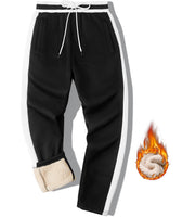 1 x Brand New zitysport Thermal Jogging Pants Lined Men s Fleece Pants Jogger Training Pants Drawstring Warm Lined Sports Pants with Pockets Men s Fleece Pants for Winter Men s Sweatpants M-Black  - RRP €40.33