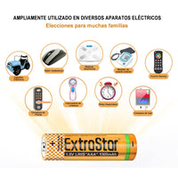 1 x RAW Customer Returns EXTRASTAR AAA LR03 1.5 Volt Alkaline Battery, 1300mAh No7 Batteries, Performance Range, No Chargeable, 48Pcs - RRP €16.79