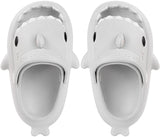 1 x RAW Customer Returns Shark Slides Slippers Clogs and Mules for Children Summer Shark Slippers Home Non-Slip Shower Slippers Sandals, Gray Clogs, 30 31 EU, Tag 200 - RRP €24.58