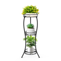 1 x RAW Customer Returns JC-Houser 3 Tier Flower Stand Plant Shelf, 88 cm Plant Stand Metal Flower Shelf, Modern Flower Stairs Plant Stairs Plant Stand for Living Room Balcony Patio Garden 3 Tier Belt Line  - RRP €35.08