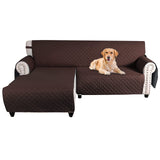 1 x Brand New OKYUK Slipcover L Shaped Sofa Cover, Sectional Couch Chaise Lounge Cover, Reversible Sofa Cover, Furniture Protector Cover for Pets Dogs Cats Home Decor - RRP €59.99