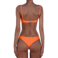 1 x RAW Customer Returns meioro Bikini Sets for Women Push Up Thong Low Waist Swimsuit Bikini Set Swimwear Beachwear - RRP €27.99