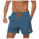 1 x RAW Customer Returns Ougelebo swimming trunks men s swimming shorts men s short men s quick-drying short swimming trunks beach trousers men s swim bathing shorts man peacock blue L - RRP €27.22