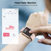 1 x RAW Customer Returns TOZO S2 Smartwatch Women Men, Fitness Tracker Sports Watch with Heart Rate, Blood Oxygen Monitor, Sleep Monitor, HD Touchscreen 5ATM Waterproof Fitness Watch for Android iOS - Rose Gold - RRP €40.48