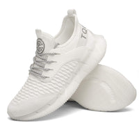 1 x Brand New tqgold Men s Women s Sports Shoes Running Shoes Breathable Sneakers Lightweight Trainers Shoes White 36 - RRP €39.99