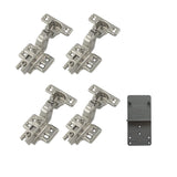 3 x RAW Customer Returns LOOTICH 90 degree internal stop 26mm soft close hydraulic mini hinge automatic hinges with integrated damper cabinet door hinges concealed hinge for kitchen cabinet wardrobe 4 pieces - RRP €28.95