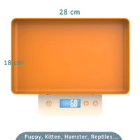 1 x RAW Customer Returns Puppy scale, pet scale for newborn dogs and cats, 15 kg with an accuracy of 1 gram, removable tray - RRP €26.05