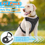 4 x Brand New Supet Tear-Resistant Dog Harness, Padded Harness with Reflective Stripes, Soft Adjustable Dog Harness, Breathable Harness for Large, Medium and Small Dogs - RRP €65.08