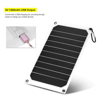 1 x RAW Customer Returns DEWIN Solar Panel, Portable 10W Outdoor IP64 Waterproof Solar Panel Mobile Power Charger 5V USB Output - RRP €19.87