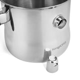 1 x RAW Customer Returns Tadar Milk Pot Milk Pot 2LCooking Pot Double Boiler Double Walled Butter Melting Custard Chocolate Pan Non Stick - RRP €19.62