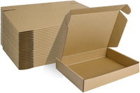 1 x RAW Customer Returns HORLIMER 25 pieces shipping box small cardboard box, 28 x 20.4 x 5.1 cm packaging boxes made of corrugated cardboard for goods shipment, gift box, folding box, postal box brown  - RRP €27.99