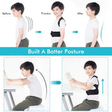 1 x RAW Customer Returns Posture correction back children, posture corrector children posture trainer back bandage straightener back stabilizer with 2 aluminum support plates for slouch back pain thoracic kyphosis - RRP €35.87